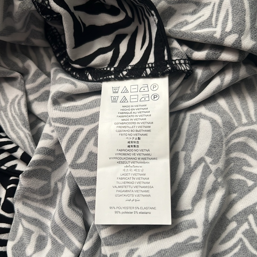 MICHAEL MICHAEL KORS Women's Zebra-Print Asymmetrical Midi Dress - Picture 5 of 6
